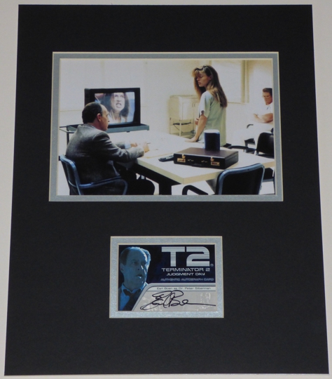 Earl Boen Signed Dr Peter Silberman Terminator 2 Display