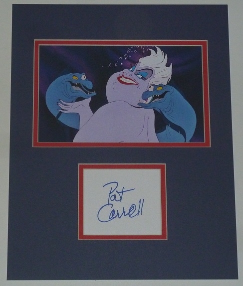 Pat Carroll Signed Ursula The Little Mermaid Display