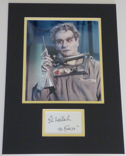 Eli Wallach Signed Mr Freeze Batman Display