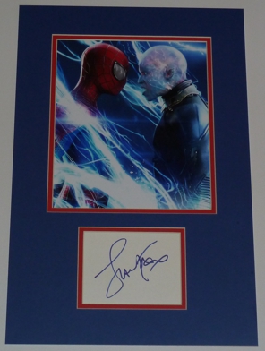 Jamie Foxx Signed The Amazing Spiderman 2 Display