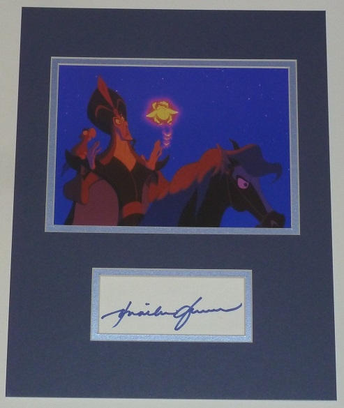 Jonathan Freeman Signed Jafar Aladdin Display