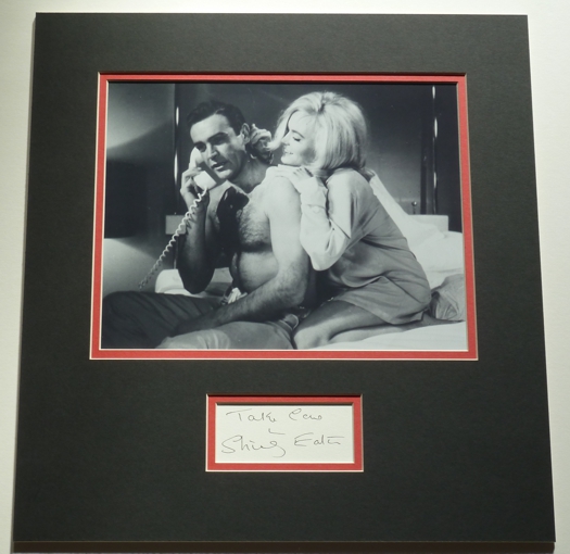 Shirley Eaton Signed Goldfinger Display