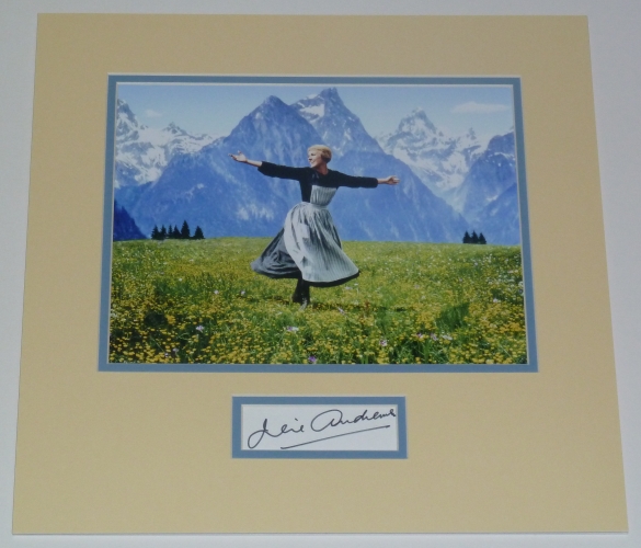 Julie Andrews Signed Sound of Music Display