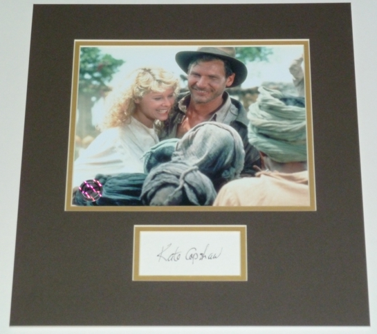 Kate Capshaw Signed Willie Indiana Jones Display