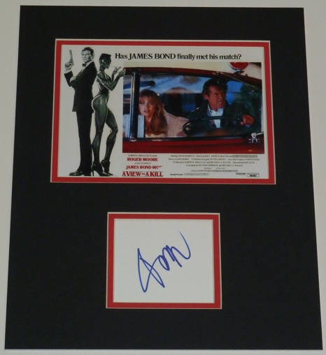 Tanya Roberts Signed A View To A Kill Display