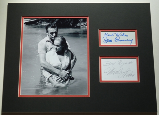 Ursula Andress & Sean Connery Signed Dr No 007 Display