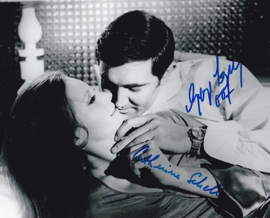 George Lazenby & Catherine Schell Signed OHMSS 007 8x10