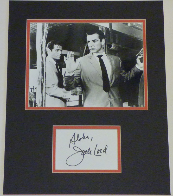 Jack Lord Signed Felix Leiter Dr No Display