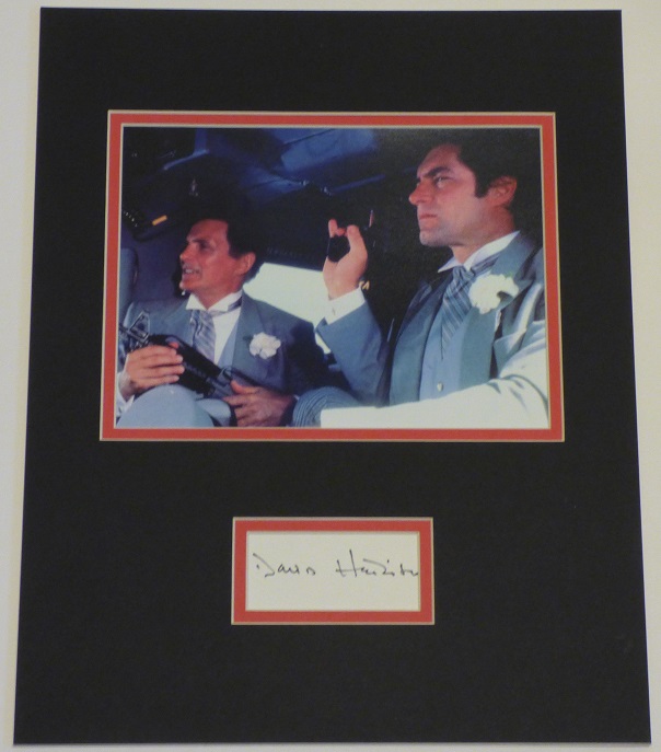 David Hedison Signed Felix Leiter James Bond Display