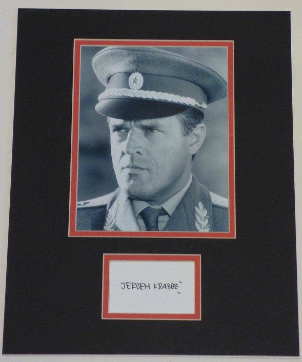 Jeroen Krabbe Signed General Koskov Display