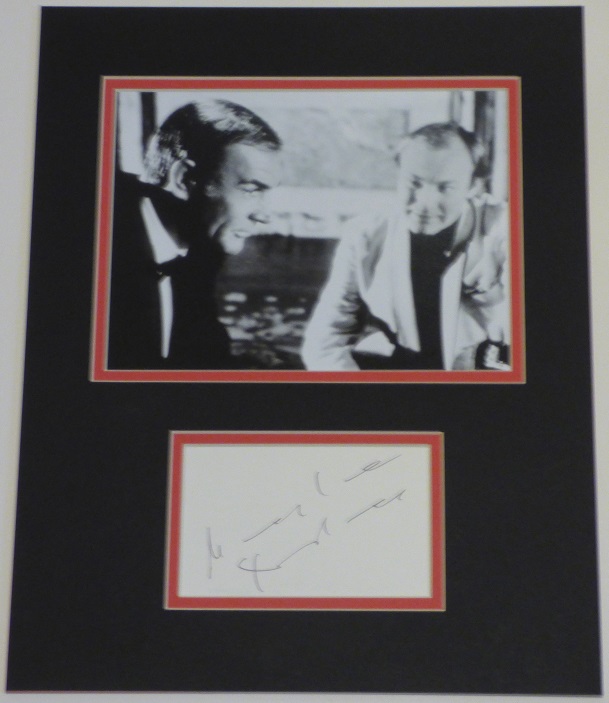 Klaus Maria Brandauer Signed Never Say Never Again Display