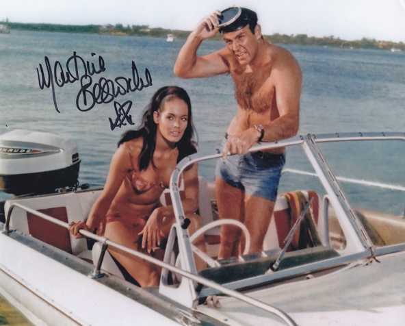 Martine Beswick Signed Thunderball 8x10