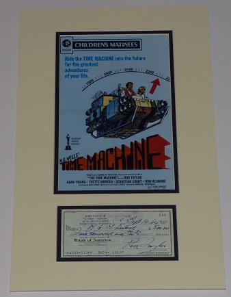 Rod Taylor Signed The Time Machine Display