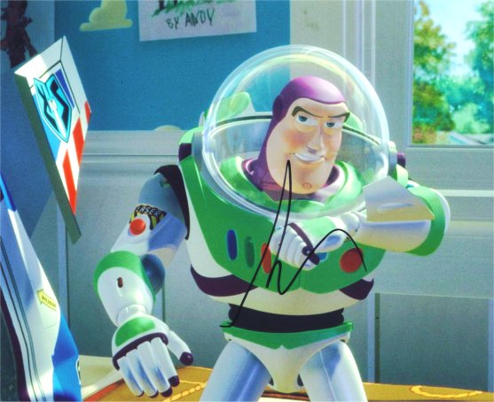 Tim Allen Signed Buzz Lightyear 8x10