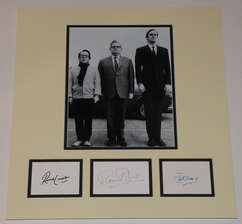 Ronnie Corbett Ronnie Barker John Cleese Signed The Class Sketch