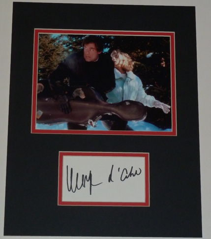 Maryam D'Abo Signed Kara Milovy Display