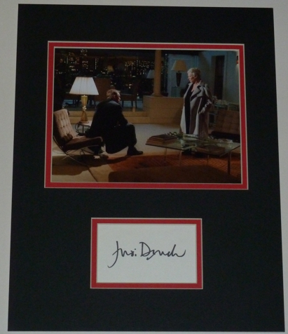 Judi Dench Signed M Display (2)