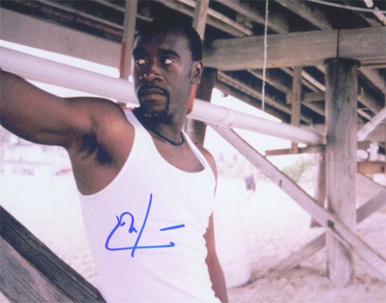 Don Cheadle Signed Rugged 8x10