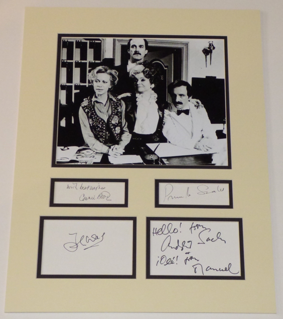 Fawlty Towers Signed Display - Cleese, Scales, Booth & Sachs