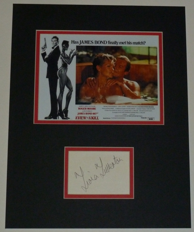 Fiona Fullerton Signed Pola Ivanova A View To A Kill Display