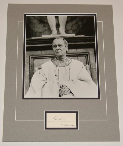 Sir John Gielgud Signed Display