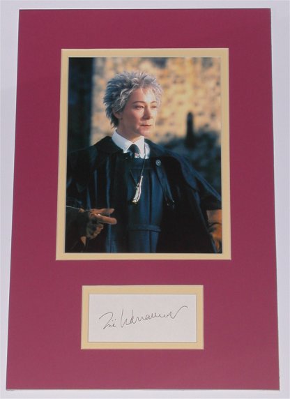 Zoe Wanamaker Signed Madame Hooch Display