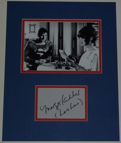 Margot Kidder Signed Superman 14x11 Display 1A