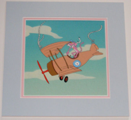 Pink Panther Production Cel - Taking To The Skies