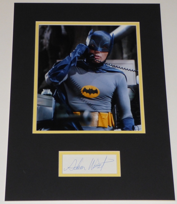 Adam West Signed Batman Display